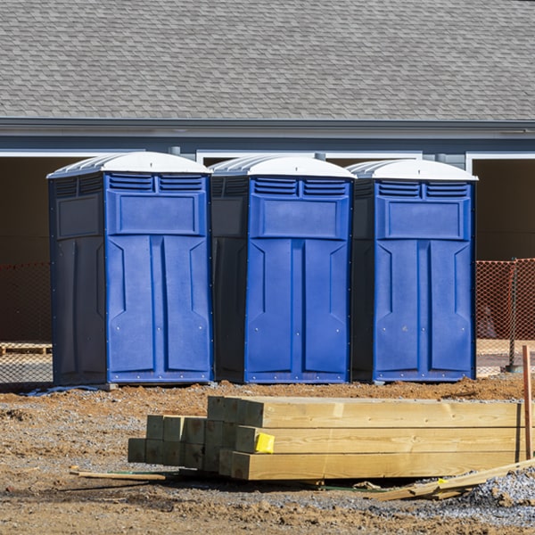 is there a specific order in which to place multiple porta potties in East Marion New York